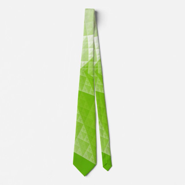 Greenery abstract pattern tie (Front)