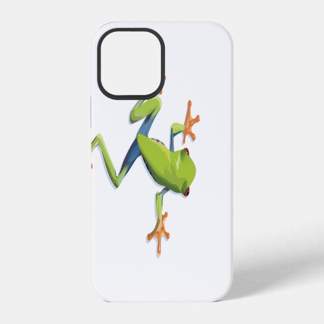 Greenery Amphibian Tree-Frog iPhone Case (Back)