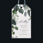Greenery and Eucalyptus Wedding  Gift Tags<br><div class="desc">Greenery and Eucalyptus Wedding collection. Full suite available https://www.zazzle.com/collections/greenery-119810626079950849</div>