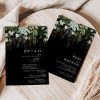 Greenery and Gold Leaf | Black All In One