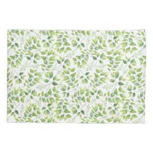 Greenery and Organic Pattern Pillowcase