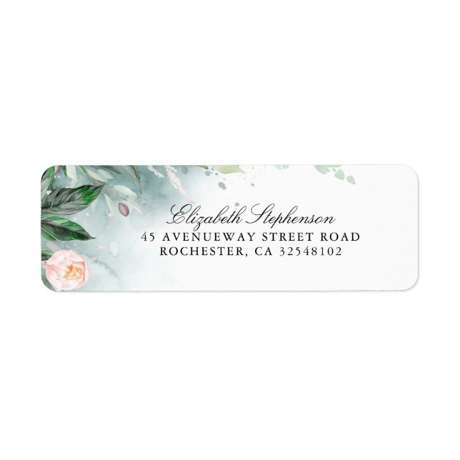 Greenery and Pink Blossom Wedding (Front)