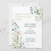 Greenery and white flowers elegant wedding