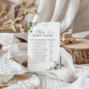 Greenery Baby Shower Celebrity Baby Name Game