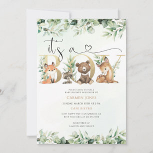 Greenery Baby Shower Invitation