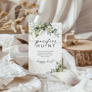 Greenery Baby Shower Pacifier Hunt Game