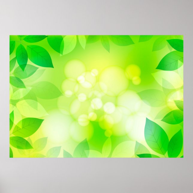 Greenery background scrapbooking poster (Front)
