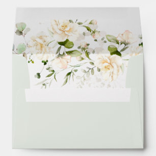 Greenery Bear Gender Neutral Green Baby Shower Envelope