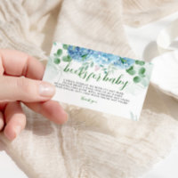 Greenery Blue hydrangea Books for Baby Shower