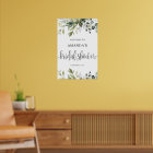 Greenery boho foliage bridal shower welcome sign
