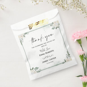 Greenery Boho Leaf Favour Boxes Bag