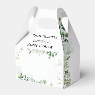 Greenery Boho Wedding Favour Boxes