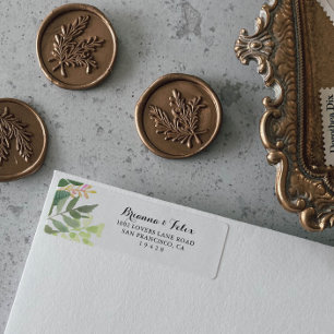 Greenery Botanical Foliage Adresse de retour