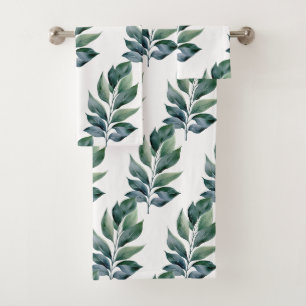 Greenery Botanical Nature Towel Set