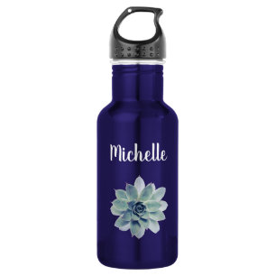 Greenery Botanical Succulent Trendy Typography 532 Ml Water Bottle