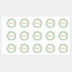 Greenery Botanical Waterproof Labels