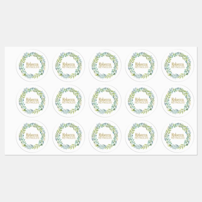 Greenery Botanical Waterproof Labels (Sheet)