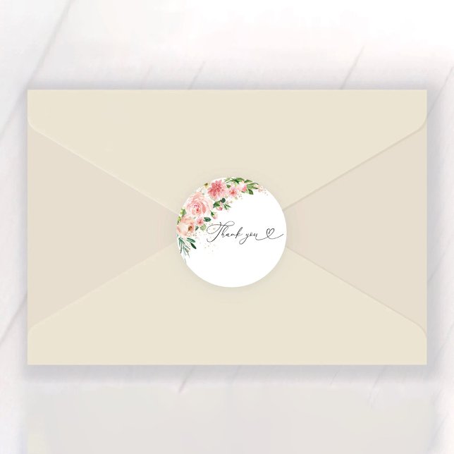 Greenery Bridal Shower Classic Round Sticker (Creator Uploaded)