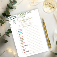 Greenery Bridal Shower Emoji Pictionary Game