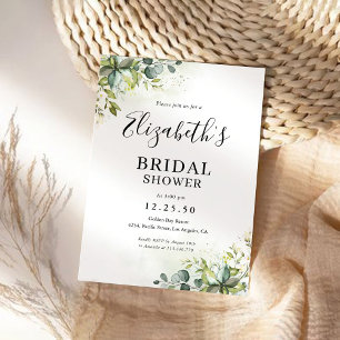 Greenery Bridal Shower Invitation