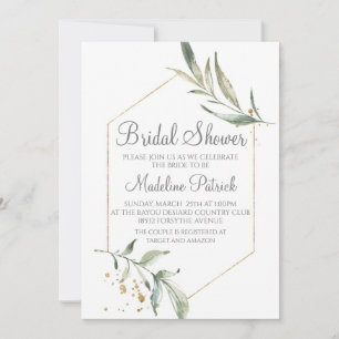 Greenery Bridal Shower Invitation