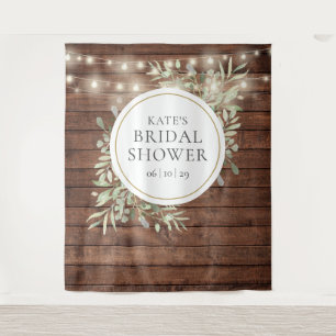 Greenery Bridal Shower Photo Booth Backdrop Tapestry