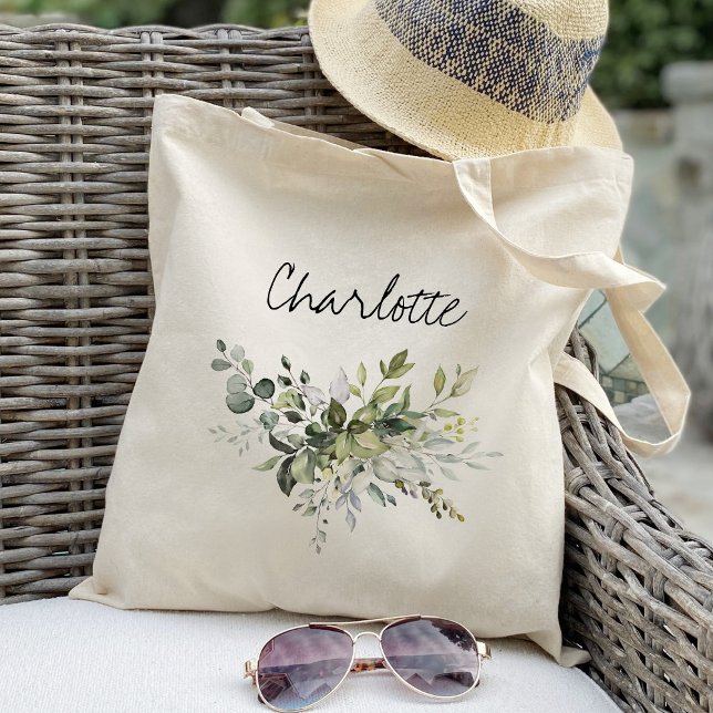 Greenery Bridesmaid wedding Tote Bag (Creator Uploaded)