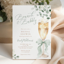 Greenery Brunch and Bubbly Bridal Shower