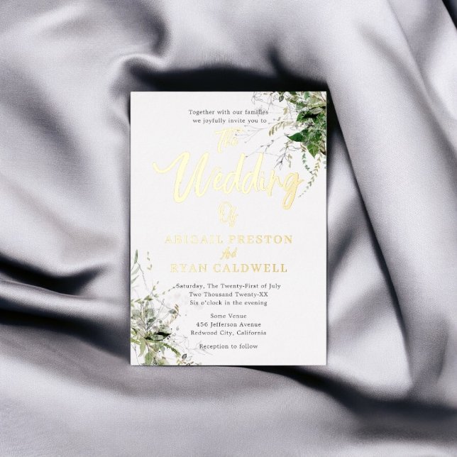 Greenery Brush Calligraphy Wedding (Creator Uploaded)