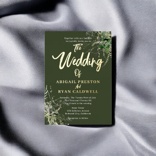 Greenery Brush Calligraphy Wedding