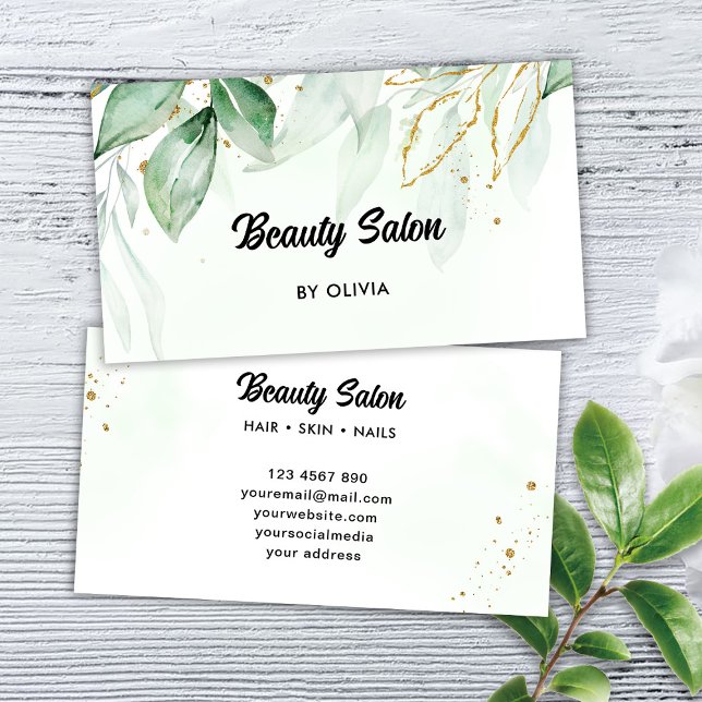 Greenery Business Card (Creator Uploaded)