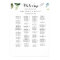 Greenery Calligraphy Alphabetical Seating Chart