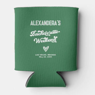 Greenery Camp Bachelorette Party Favour Can Cooler