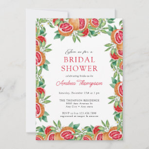 Greenery Citrus    Bridal Shower Invitations