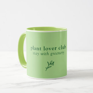 Greenery club mug