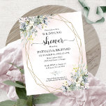 Greenery Couples Shower Budget Invitation<br><div class="desc">Delicate pink blush greenery bouquet,  botanical-themed affordable bridal shower 4.5”x5.6” invitations. PLEASE NOTE: The envelopes are NOT INCLUDE; matching A7 envelopes are available to be purchase separately.</div>
