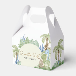 Greenery Dinosaur Baby Shower Favor Box