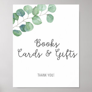 Greenery Eucalyptus - Books cards and gifts Poster