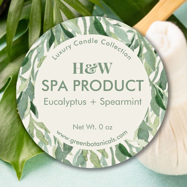 Greenery Eucalyptus Botanical Leaves Product Label (Greenery Eucalyptus Botanical Leaves Product Label)