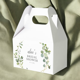 Greenery Eucalyptus Bridal Shower Favor Box