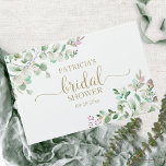 Greenery Eucalyptus Bridal Shower Guest Book<br><div class="desc">Greenery Eucalyptus Bridal Shower Guest Book</div>