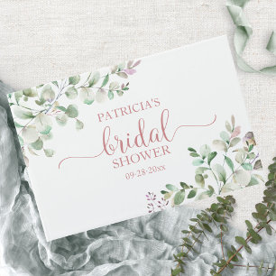 Greenery Eucalyptus Bridal Shower Guest Book