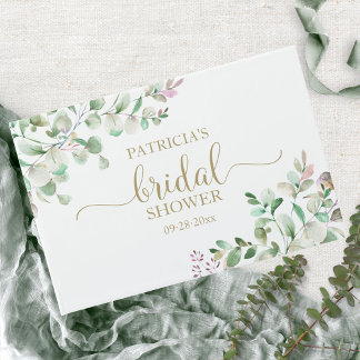 Greenery Eucalyptus Bridal Shower Guest Book