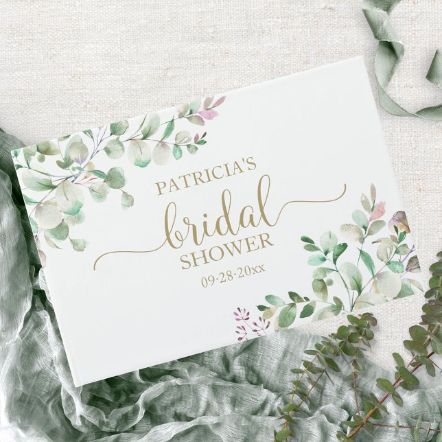 Greenery Eucalyptus Bridal Shower Guest Book (Creator Uploaded)