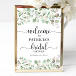 Greenery Eucalyptus Bridal Shower Welcome Poster<br><div class="desc">A greenery eucalyptus welcome sign for bridal shower. Easy to personalize with your details. Great for greenery or garden-themed bridal shower. Please get in touch with me via chat if you have questions about the artwork or need customization. PLEASE NOTE: For assistance on orders, shipping, product information, etc., contact Zazzle...</div>