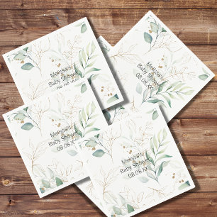 Greenery Eucalyptus Cocktail Paper Napkin