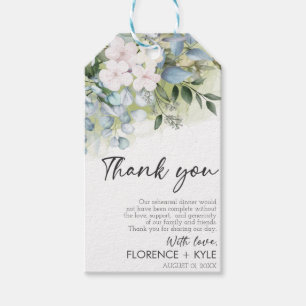 Greenery Eucalyptus Elegant Dusty Rehearsal Dinner Gift Tags
