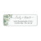 Greenery Eucalyptus Foliage Script Return Address