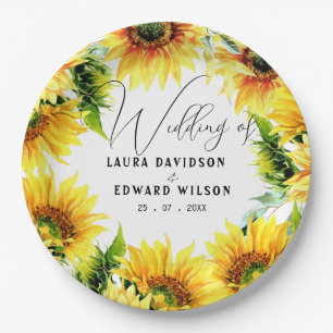 Greenery eucalyptus green floral garden paper plat plate