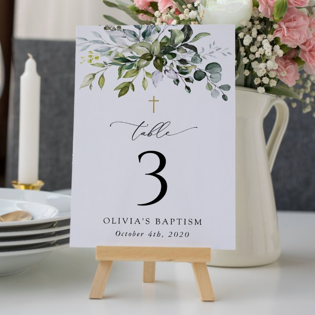 Greenery, Eucalyptus Leaves, Boho, Table Numbers (Creator Uploaded)